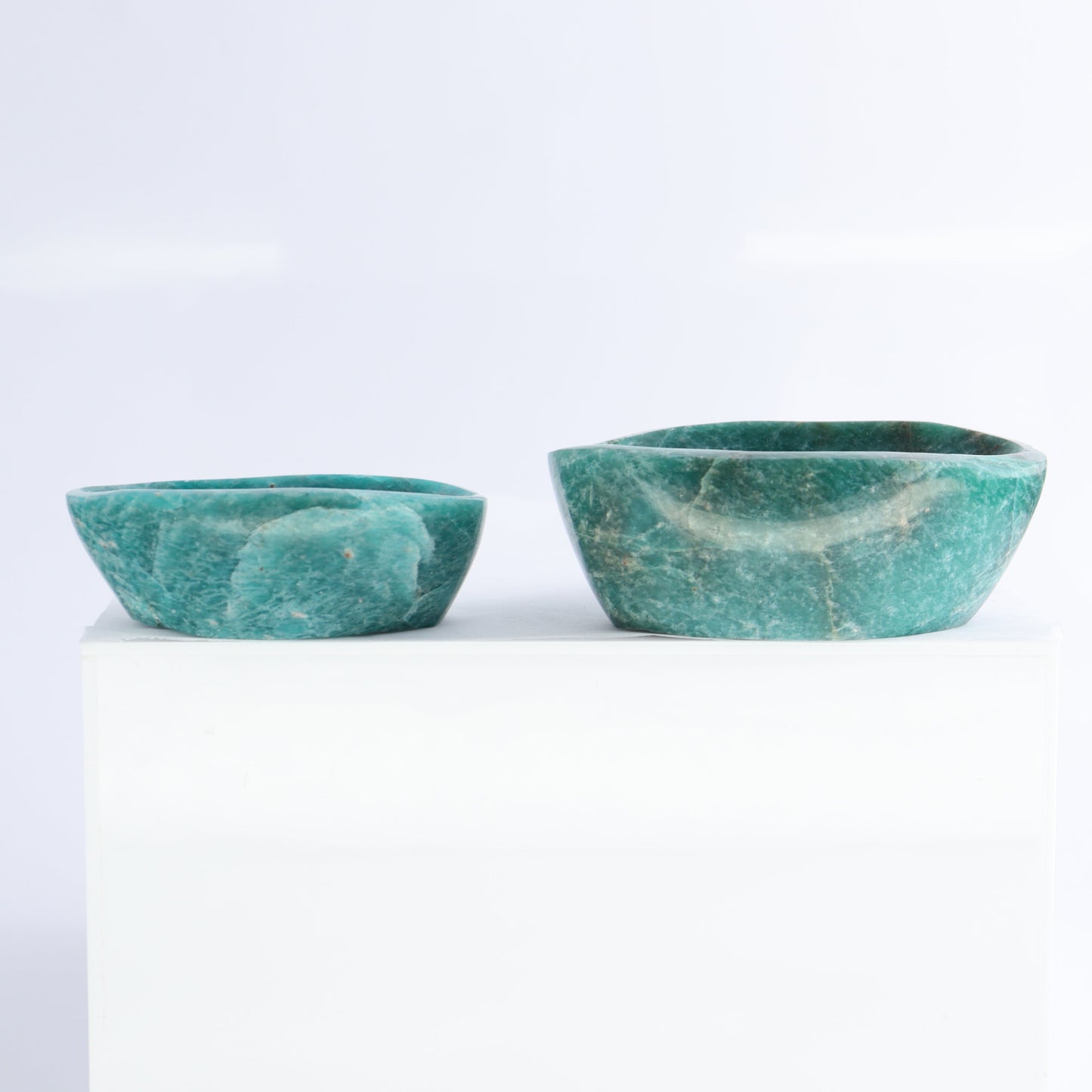 Amazonite Bowls Set of 8 - Expert Wholesale and Supplier of Wholesale Crystals & Bulk Gemstones, ["Amazonite","Bowls","Madagascar"]