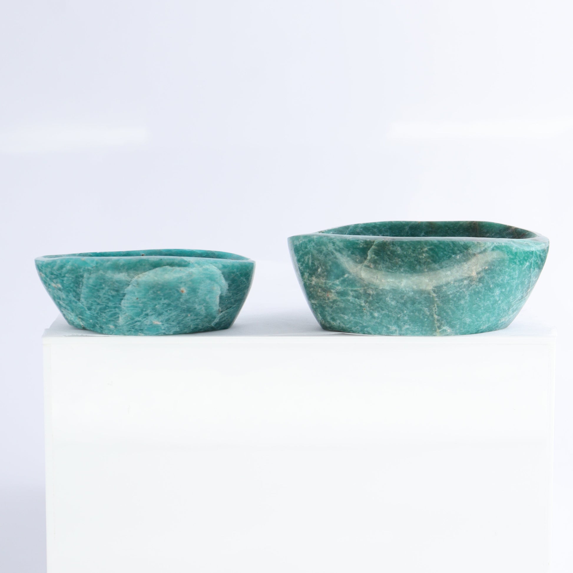 Amazonite Bowls Set of 8 - Expert Wholesale and Supplier of Wholesale Crystals & Bulk Gemstones, ["Amazonite","Bowls","Madagascar"]