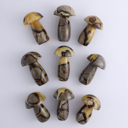 Septarian Mushrooms Set of 9 - Expert Wholesale and Supplier of Wholesale Crystals & Bulk Gemstones, ["Mushrooms","Septarian"]