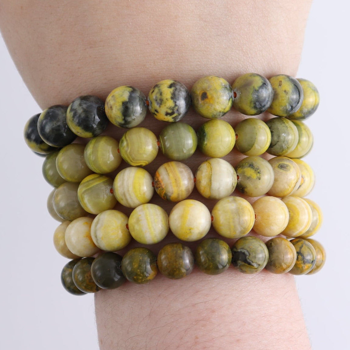 One Bumblebee Jasper Bracelet