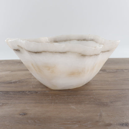 Mexican Onyx/Calcite Bowl 15"