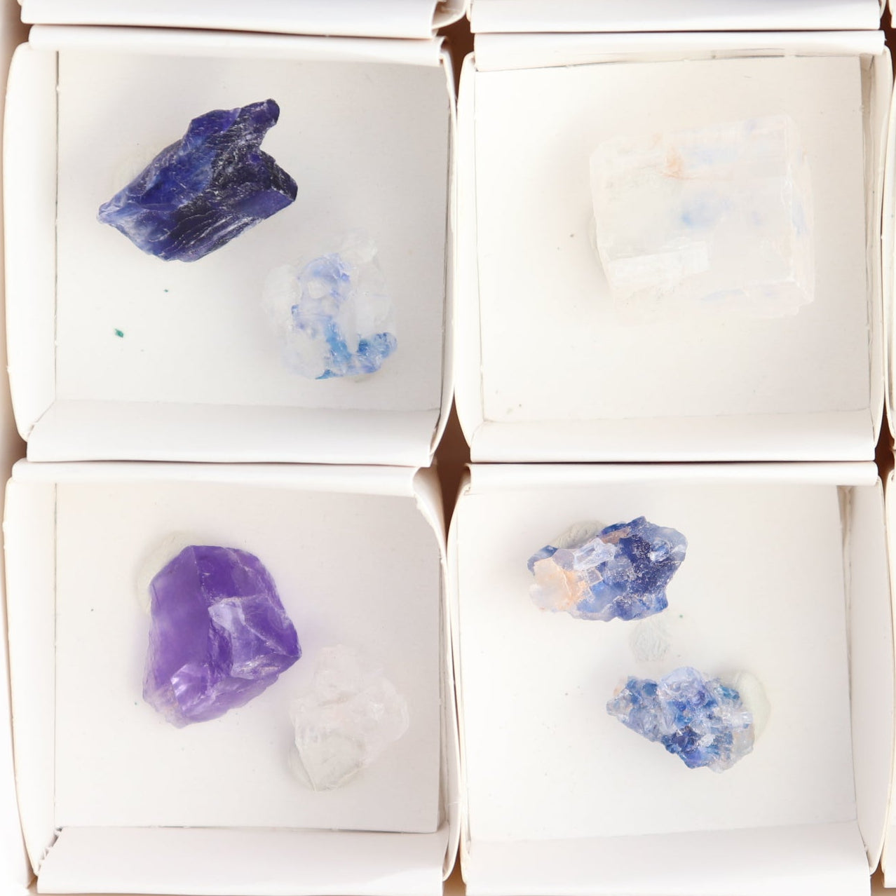 Canadian Blue Halite Rough Set of 17