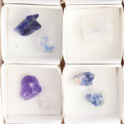 Canadian Blue Halite Rough Set of 17