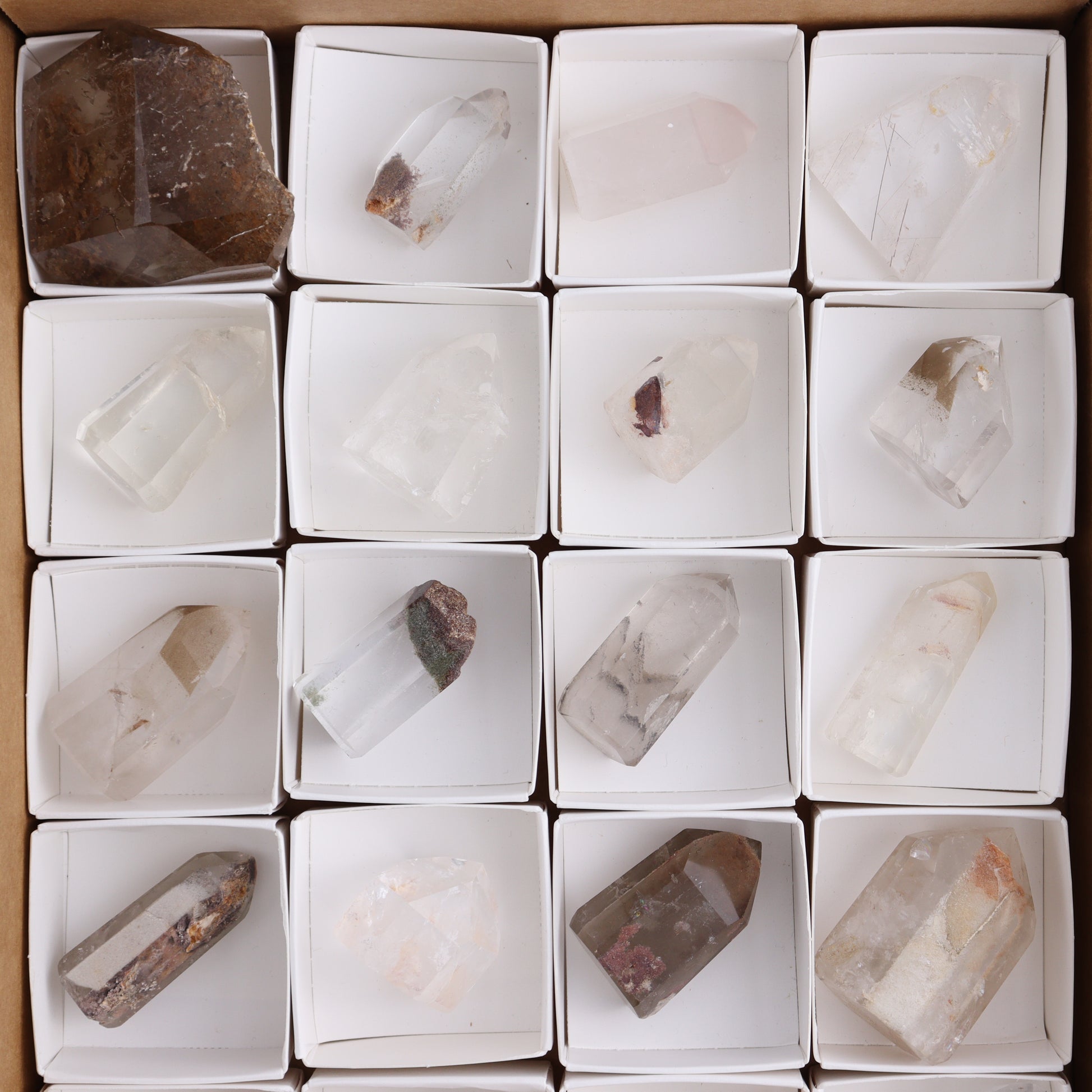 Garden Quartz Towers Set of 20 - Expert Wholesale and Supplier of Wholesale Crystals & Bulk Gemstones, ["Garden Quartz","Quartz","Towers"]