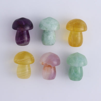 Fluorite Mushrooms Set of 24 - Expert Wholesale and Supplier of Wholesale Crystals & Bulk Gemstones, ["Fluorite","Mushrooms"]