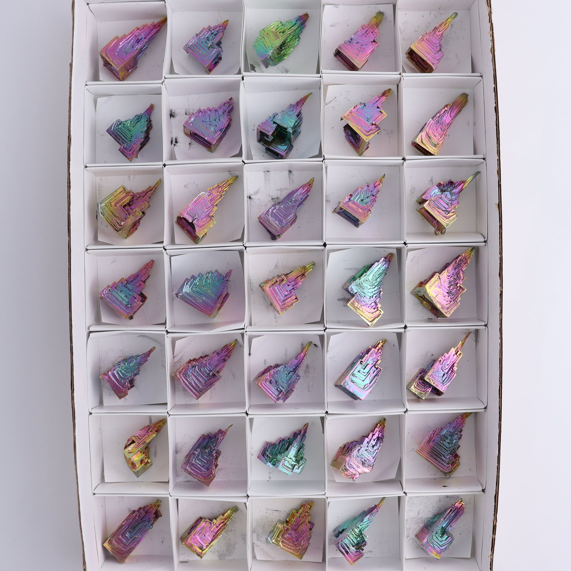 Bismuth Set of 35 - Expert Wholesale and Supplier of Wholesale Crystals & Bulk Gemstones, ["Bismuth"]