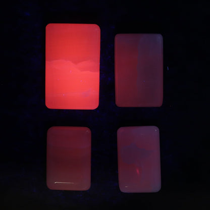 Pink Mangano Calcite Rectangles Set of 12