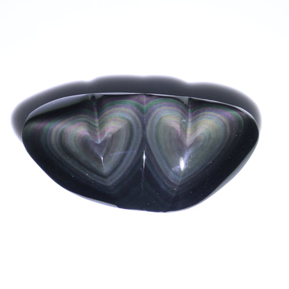 Rainbow Obsidian Heart Pairs Set of 8 - Expert Wholesale and Supplier of Wholesale Crystals & Bulk Gemstones, ["Hearts","Mexico","Rainbow Obsidian"]