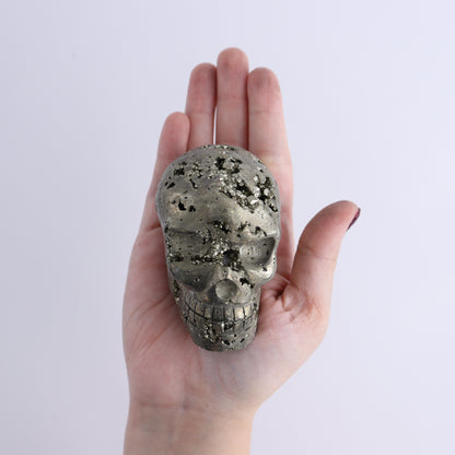 Pyrite Skulls Set of 5 - Expert Wholesale and Supplier of Wholesale Crystals & Bulk Gemstones, ["Hearts","Peru","Pyrite"]