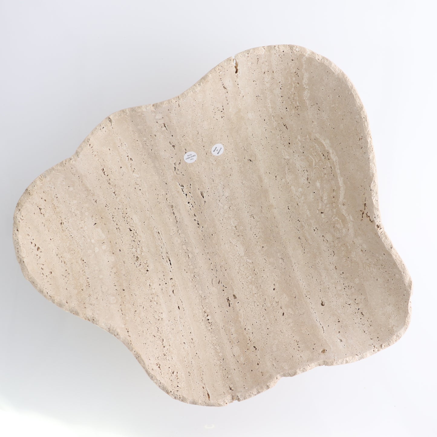 Mexican Travertine Bowl 14"