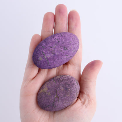 Purpurite Velvet Palm Stones Set of 9