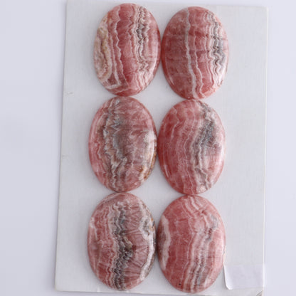 Rhodocrosite Cabs Set of 6 - Expert Wholesale and Supplier of Wholesale Crystals & Bulk Gemstones, ["Cabs","Rhodochrosite"]