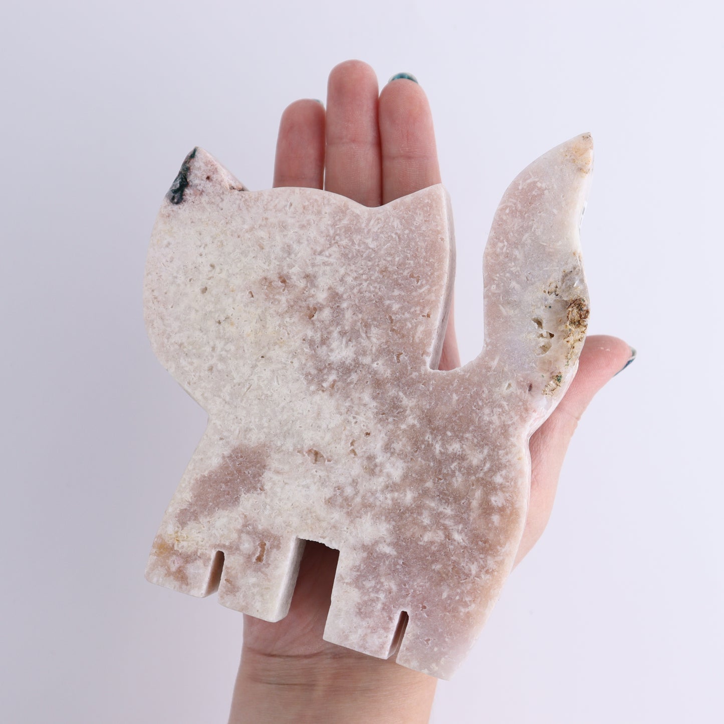 Pink Amethyst Cats Set of 2 - Expert Wholesale and Supplier of Wholesale Crystals & Bulk Gemstones, ["Amethyst","Brazil","Cat","Pink Amethyst"]