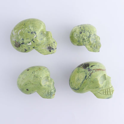 Serpentine Skulls Set of 4