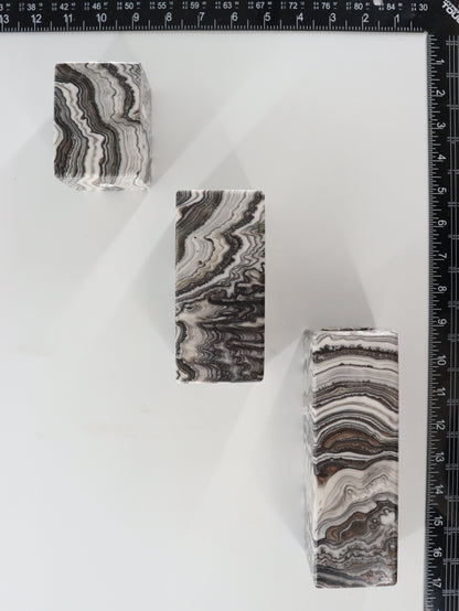 Zebra Onyx Candle Holders Set of 3 - Expert Wholesale and Supplier of Wholesale Crystals & Bulk Gemstones, ["Accessories","Candle Holder","Catalog Onyx","Mexico","Onyx"]