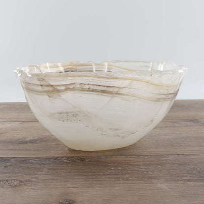 Mexican Onyx/Calcite Bowl 12"