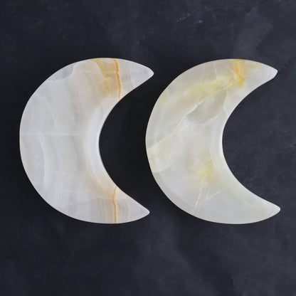 Onyx Moons Set of 5 - Expert Wholesale and Supplier of Wholesale Crystals & Bulk Gemstones, ["Catalog Onyx","Mexico","moons","onyx"]