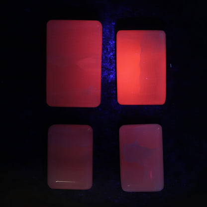 Pink Mangano Calcite Rectangles Set of 12