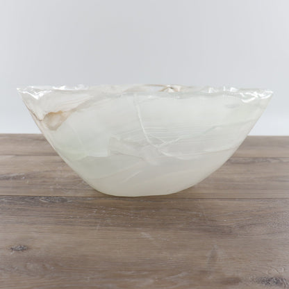 Mexican Onyx/Calcite Bowl 12"