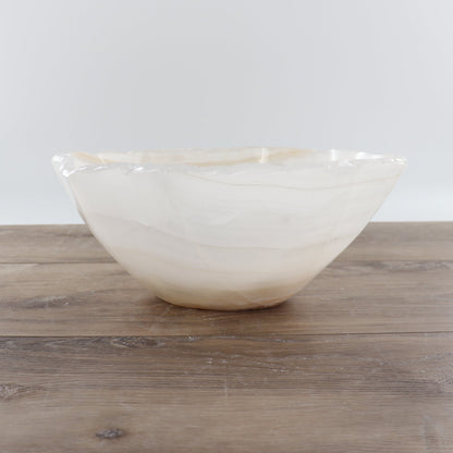 Mexican Onyx/Calcite Bowl 12"