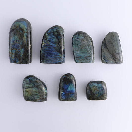 Labradorite Freeform Set of 7 - Expert Wholesale and Supplier of Wholesale Crystals & Bulk Gemstones, ["Freeforms","Labradorite","Madagascar"]