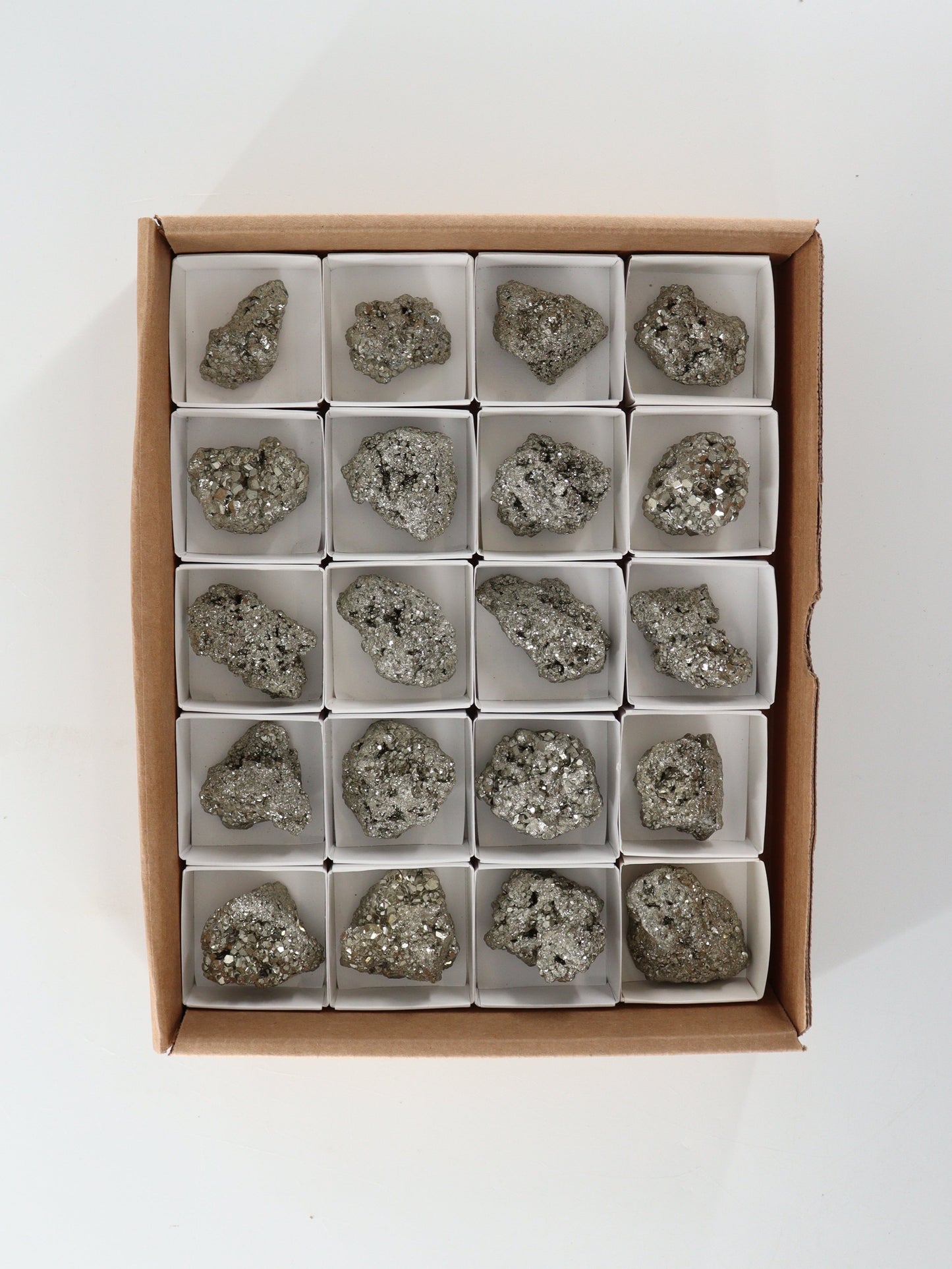 Pyrite Clusters Set of 20