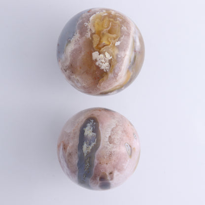 Flower Agate Spheres Set of 5 - Expert Wholesale and Supplier of Wholesale Crystals & Bulk Gemstones, ["Flower Agate","Madagascar","Spheres"]