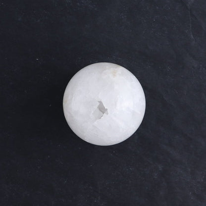 One Medium White Quartz Sphere