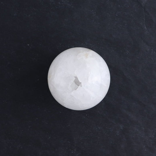 One Medium White Quartz Sphere