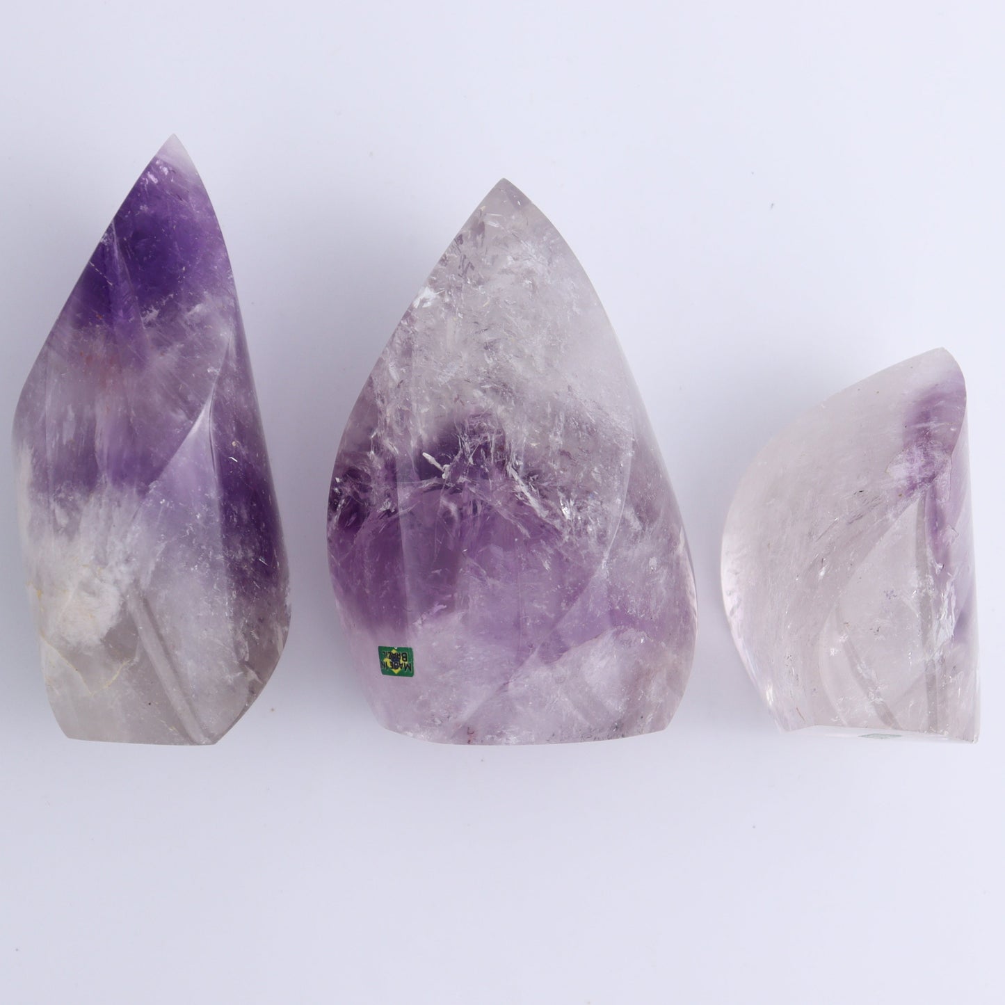 Amethyst Flames Set of 5 - Expert Wholesale and Supplier of Wholesale Crystals & Bulk Gemstones, ["Amethyst","Brazil","flames"]