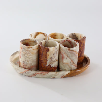 Green Onyx Shot Glasses Set of 6 - Expert Wholesale and Supplier of Wholesale Crystals & Bulk Gemstones, []