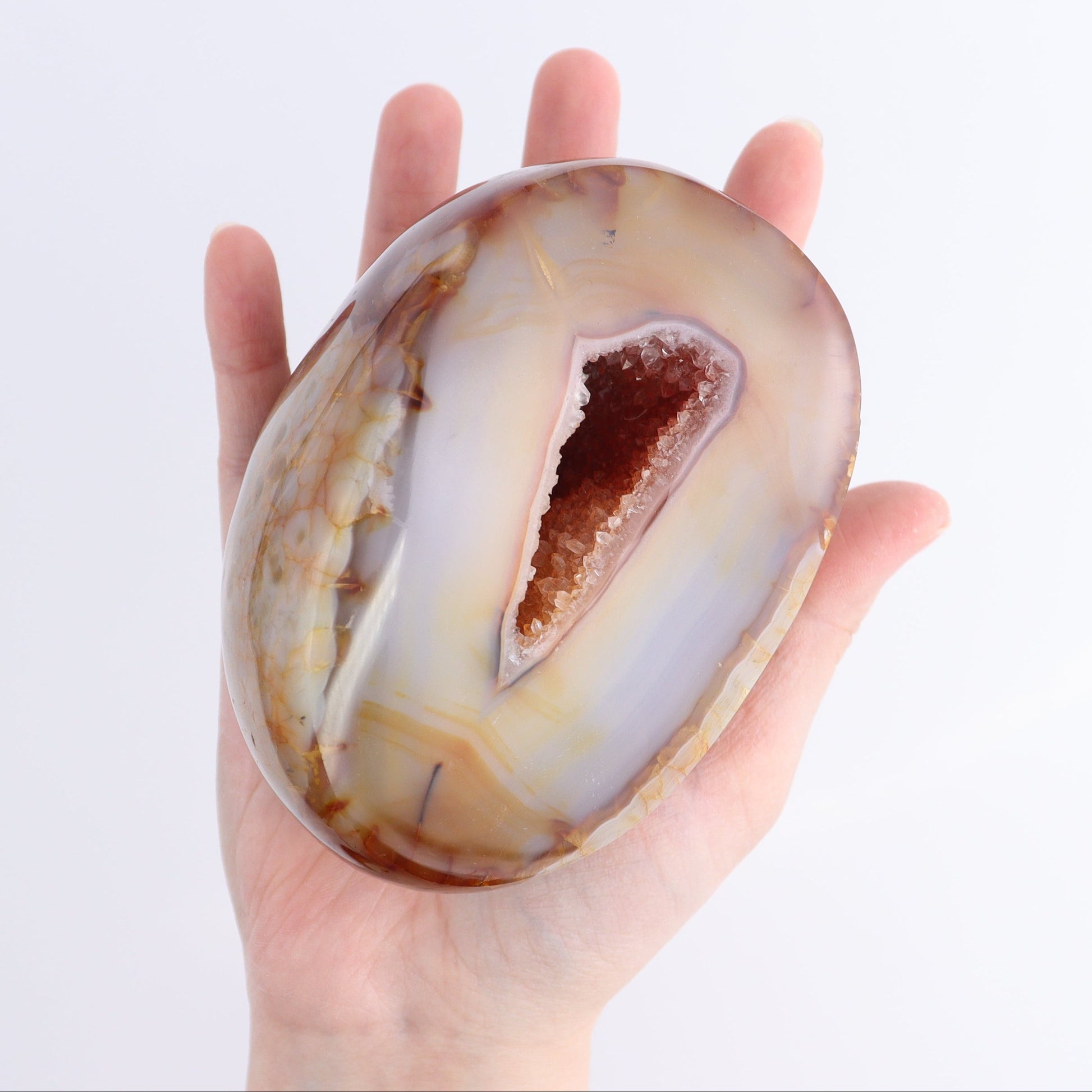 Carnelian Geodes Set of 2 - Expert Wholesale and Supplier of Wholesale Crystals & Bulk Gemstones, ["carnelian","Geodes","Madagascar"]