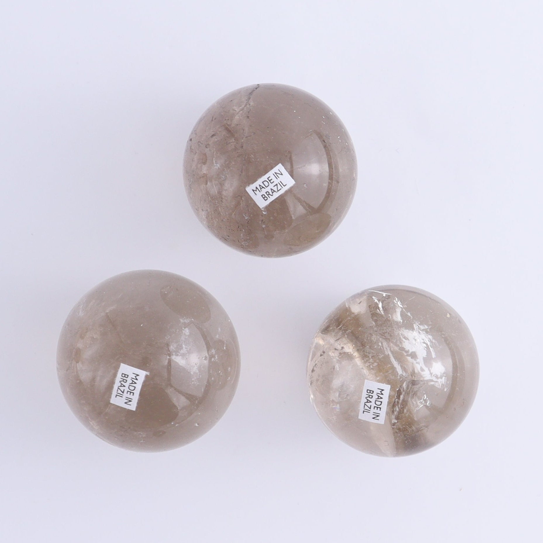 Smoky Quartz Spheres Set of 9 - Expert Wholesale and Supplier of Wholesale Crystals & Bulk Gemstones, ["Quartz","Smoky Quartz","Spheres"]