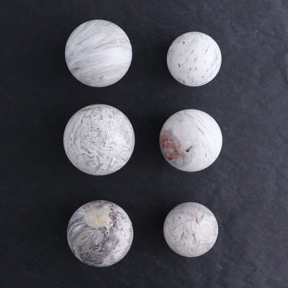 Agate Spheres Set of 6