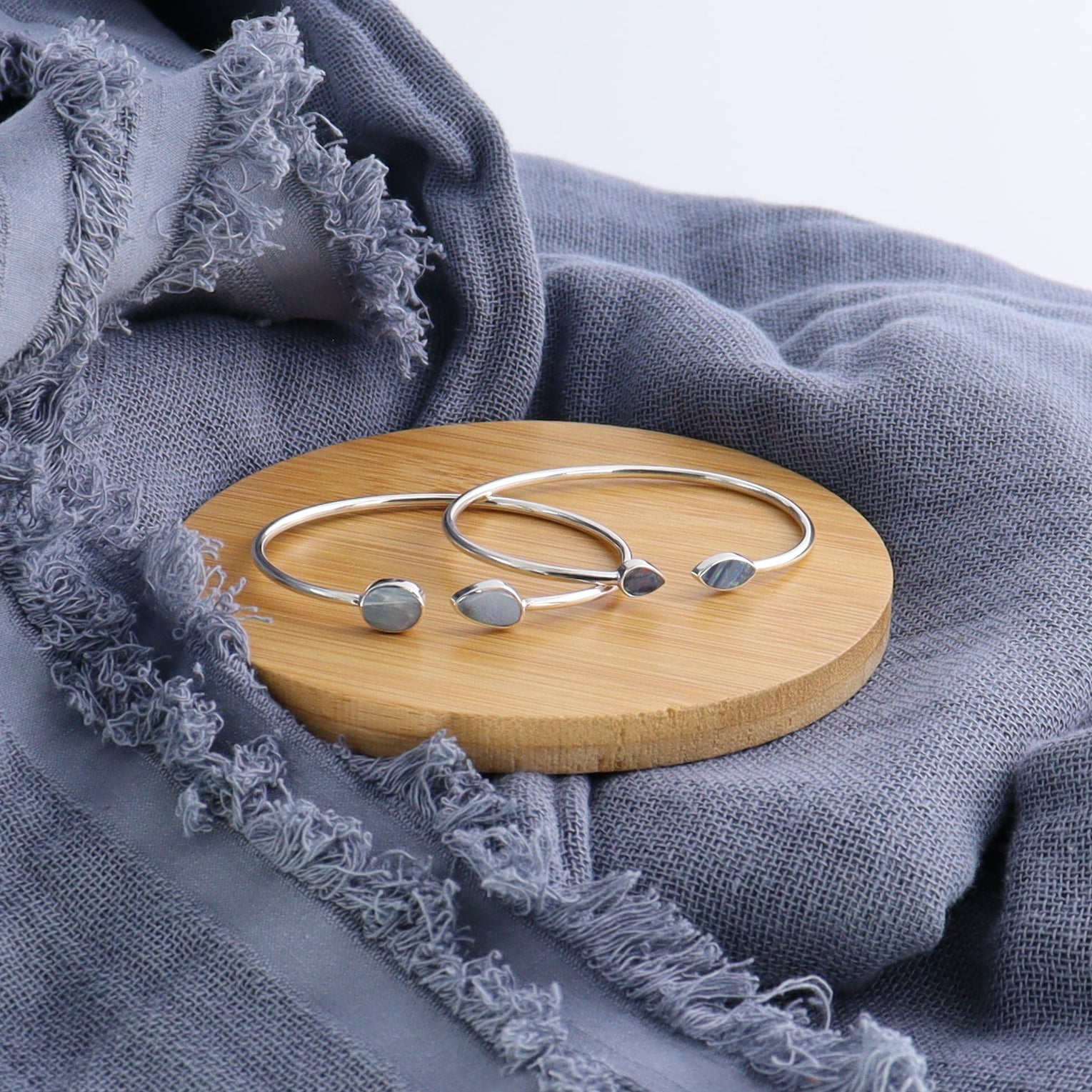 One Australian Opal Sterling Silver Bracelet - Expert Wholesale and Supplier of Wholesale Crystals & Bulk Gemstones, ["Australian Opal","Bracelet","bracelets","Opal"]