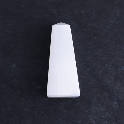 One Selenite (Satin Spar) Obelisk 6 cm - Expert Wholesale and Supplier of Wholesale Crystals & Bulk Gemstones, ["close_30","Morocco","Selenite","Towers"]