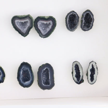 Tabasco Geodes 9 Pairs - Expert Wholesale and Supplier of Wholesale Crystals & Bulk Gemstones, ["Geodes","Tabasco Geode"]