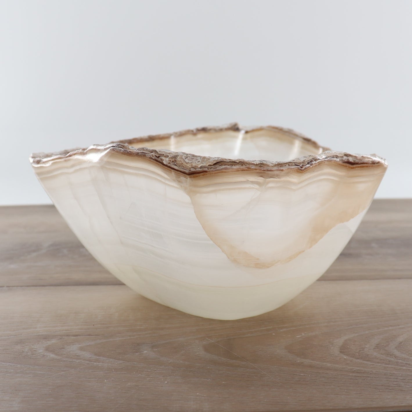 Mexican Onyx/Calcite Bowl 12"
