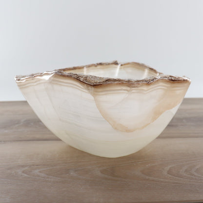 Mexican Onyx/Calcite Bowl 12"