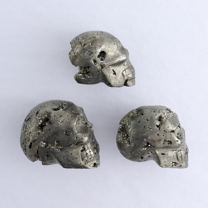 Pyrite Skulls Set of 3