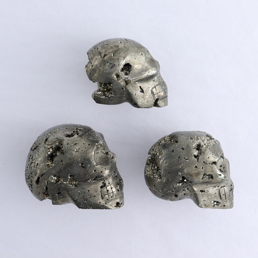 Pyrite Skulls Set of 3