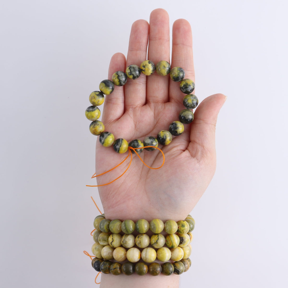 One Bumblebee Jasper Bracelet