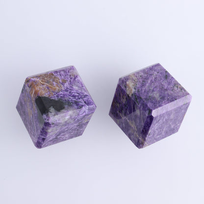 Charoite Cubes Set of 4 - Expert Wholesale and Supplier of Wholesale Crystals & Bulk Gemstones, ["Charoite","Cubes","Russia"]