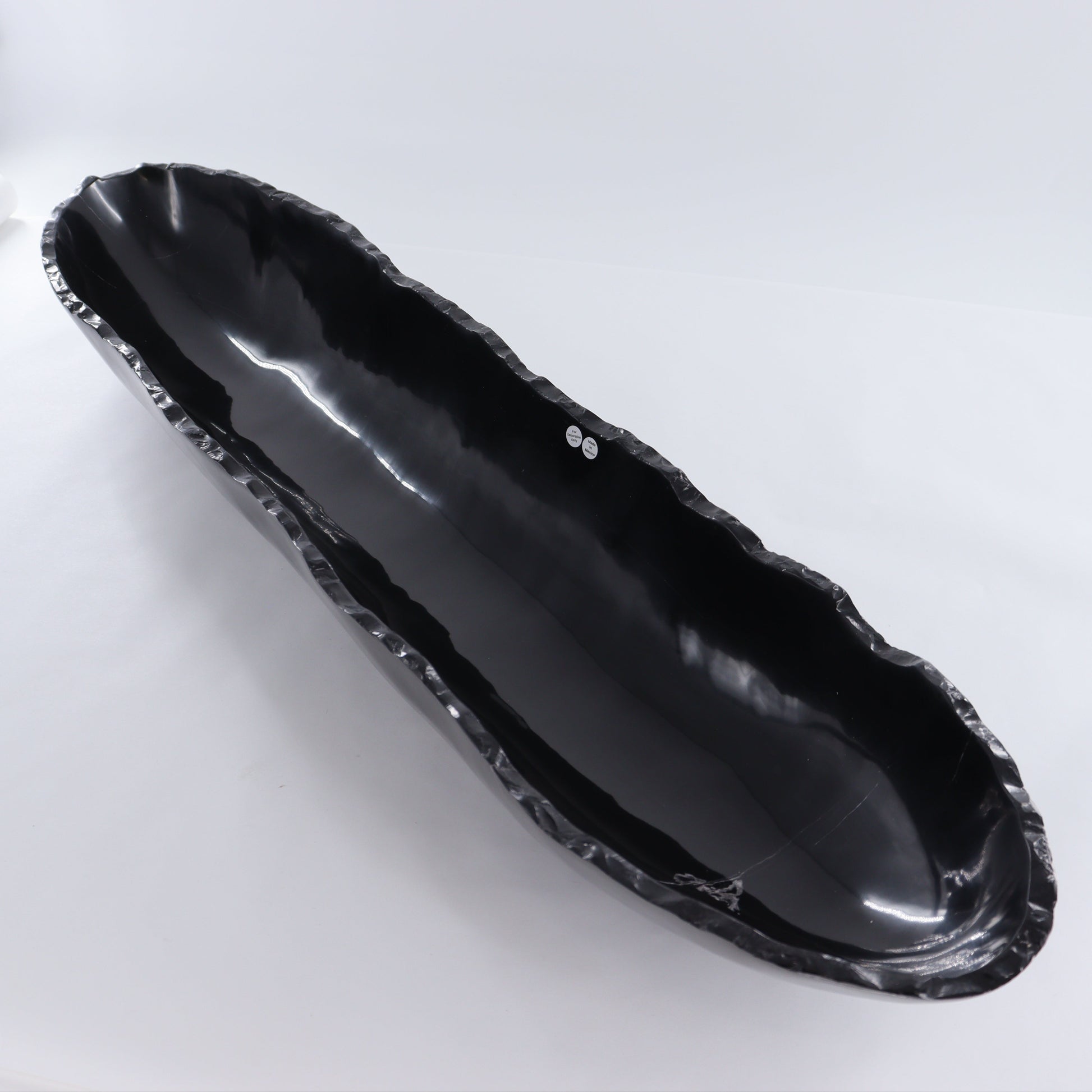 Black Marble Canoe Bowl - Expert Wholesale and Supplier of Wholesale Crystals & Bulk Gemstones, ["Black Marble","Bowls","canoe","Marble","Mexico"]