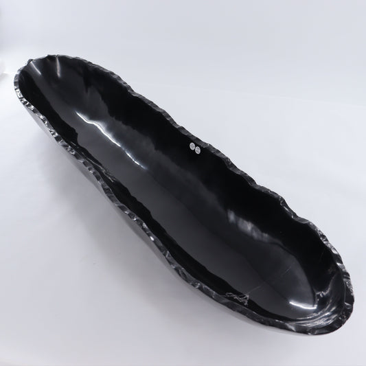 Black Marble Canoe Bowl - Expert Wholesale and Supplier of Wholesale Crystals & Bulk Gemstones, ["Black Marble","Bowls","canoe","Marble","Mexico"]