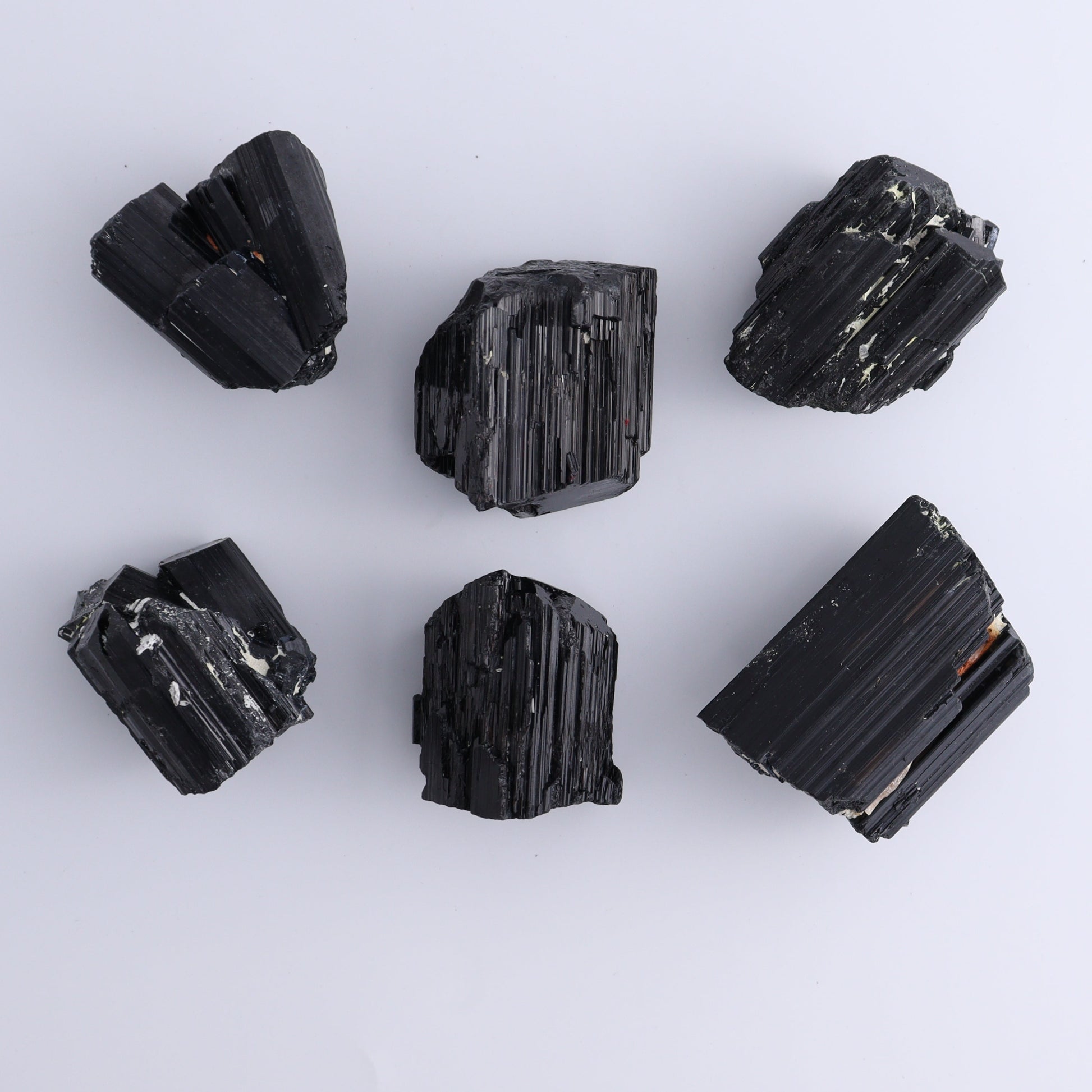 Black Tourmaline Roughs Set of 12 - Expert Wholesale and Supplier of Wholesale Crystals & Bulk Gemstones, ["Black Tourmaline","Madagascar","Rough","Tourmaline"]