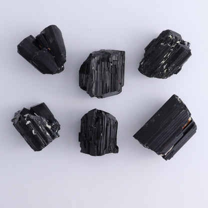 Black Tourmaline Roughs Set of 12 - Expert Wholesale and Supplier of Wholesale Crystals & Bulk Gemstones, ["Black Tourmaline","Madagascar","Rough","Tourmaline"]