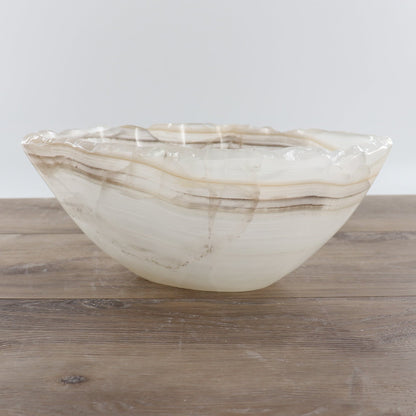 Mexican Onyx/Calcite Bowl 12"