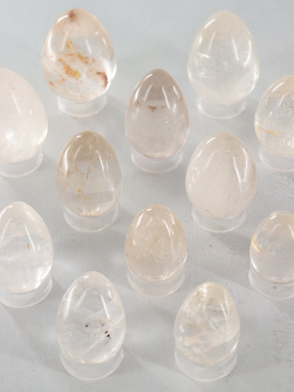 Clear Quartz Eggs Set of 12 - Expert Wholesale and Supplier of Wholesale Crystals & Bulk Gemstones, []