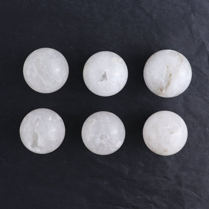 One Medium White Quartz Sphere